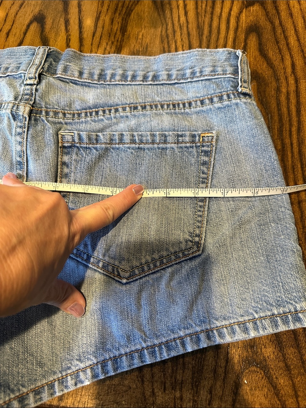 Old Navy Light Blue Denim Jean Shorts - Picture 6 of 8
